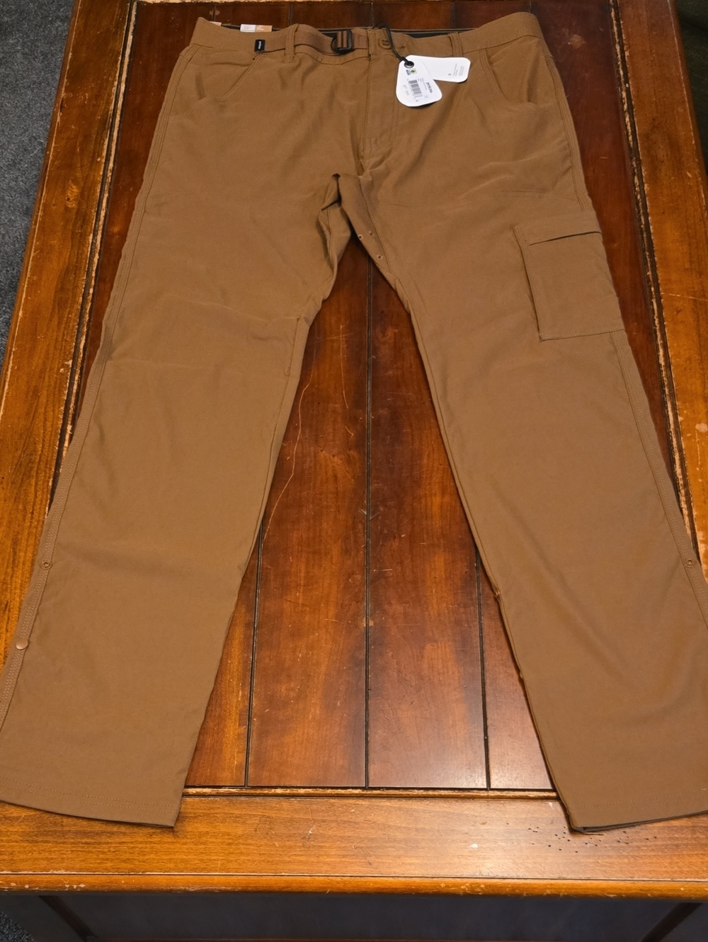 Prana Men's Cargo Pants in Brown Tan